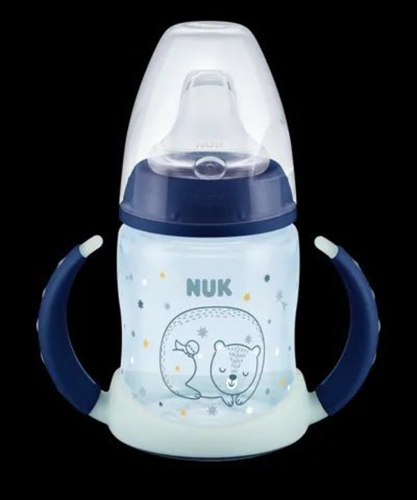 NUK 372639 μπιμπερό 150ml φωτιζόμενο με λαβές