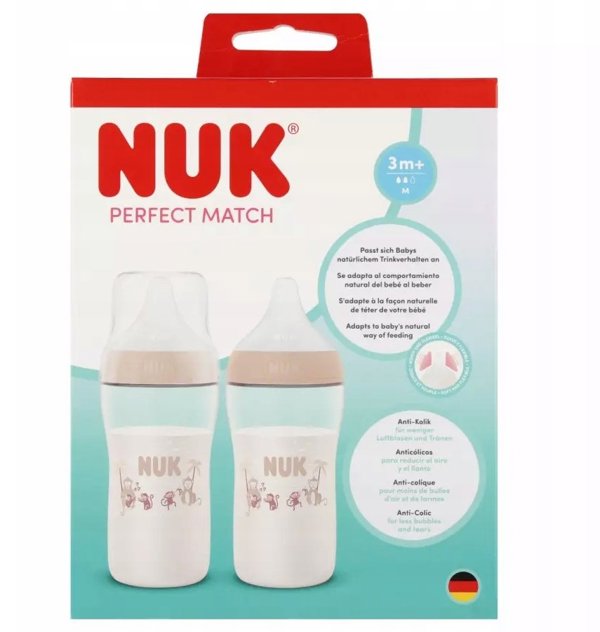 NUK BUTELKA 260ML 2-SET MALPA PM 10225345 1/3