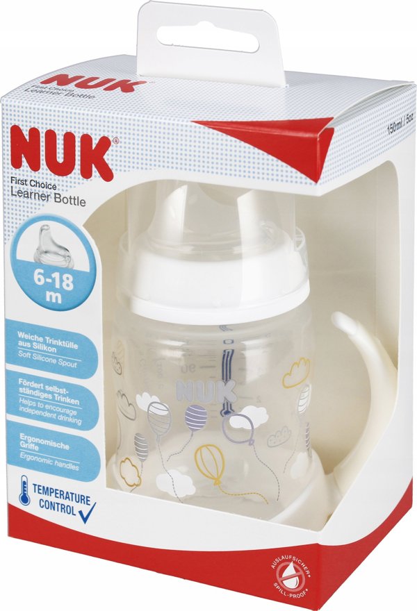 NUK NUK BUTELKA PP 150ML 6-18FC BIA 10215335 1/6