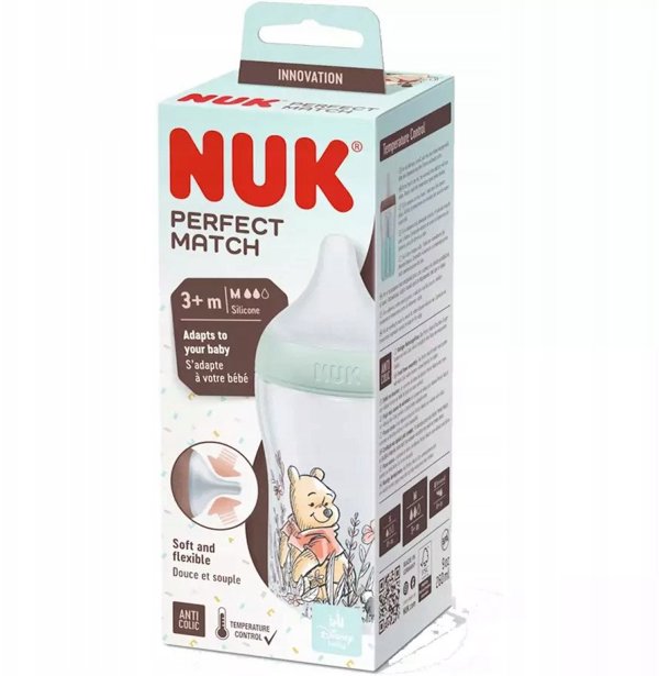 NUK BUTELKA PP 260ML SIL WTP M PM 10742027 1/6