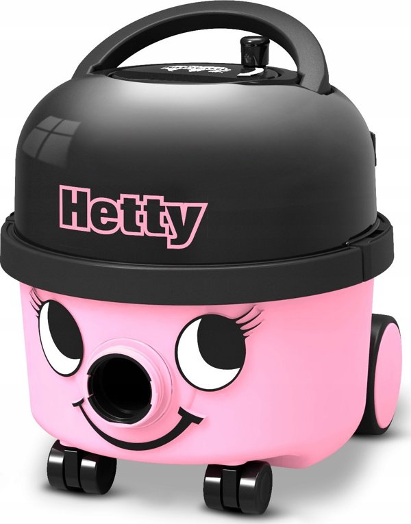 Numatic Hetty HET160 Ηλεκτρική Σκούπα με Κάδο 6L - Ροζ