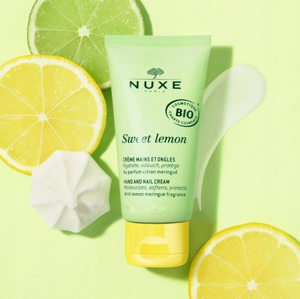 Nuxe Sweet Lemon Σετ Περιποίησης: Κρέμα Χεριών & Νυχιών 30ml και Lip Balm 4g
