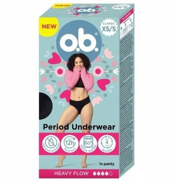 O.B._Classic majtki menstruacyjne XS/S 1 szt.