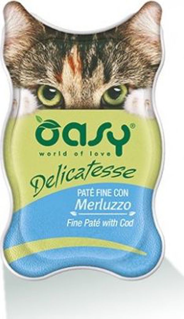 Oasy Karma mokra Delicatesse Pate Dorsz 85g
