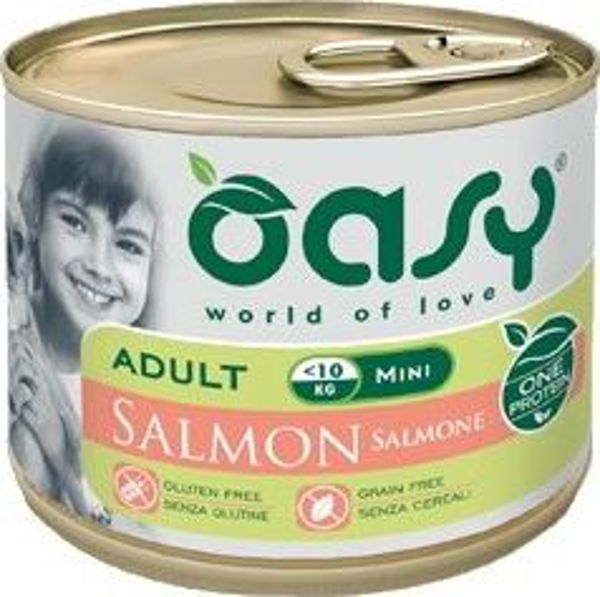 Oasy Puszka One Protein Adult Mini me loso 200g