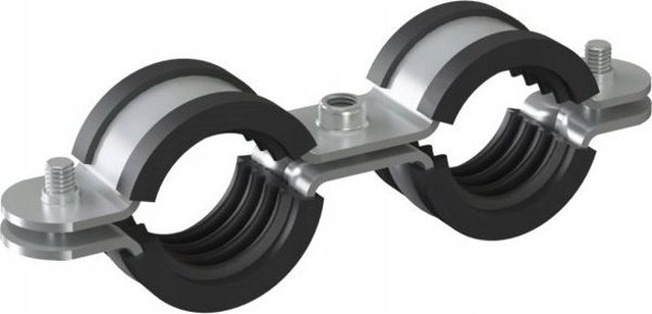 Διπλός σφιγκτήρας UDG με επένδυση 3/8 (15-18mm) BK M8 γαλβανισμένος