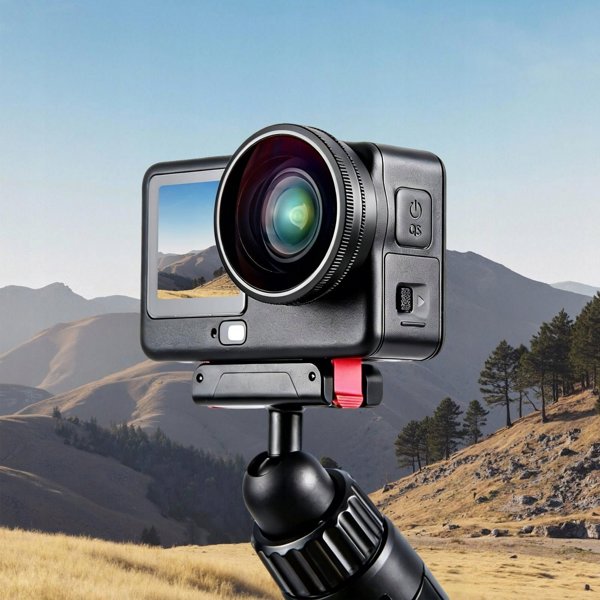 Puluz Ευρυγώνιος Φακός FOV Boost 185° για DJI Osmo Action 6, HD Γυαλί, PU1103