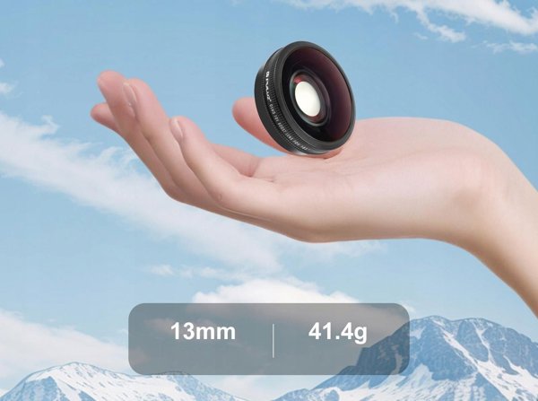 Puluz Ευρυγώνιος Φακός FOV Boost 185° για DJI Osmo Action 6, HD Γυαλί, PU1103