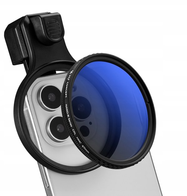 Obiektyw Soczewka Filtr Polaryzacyjny Cpl Do Telefonu Smartfona 67mm Klips / Kf15.0027
