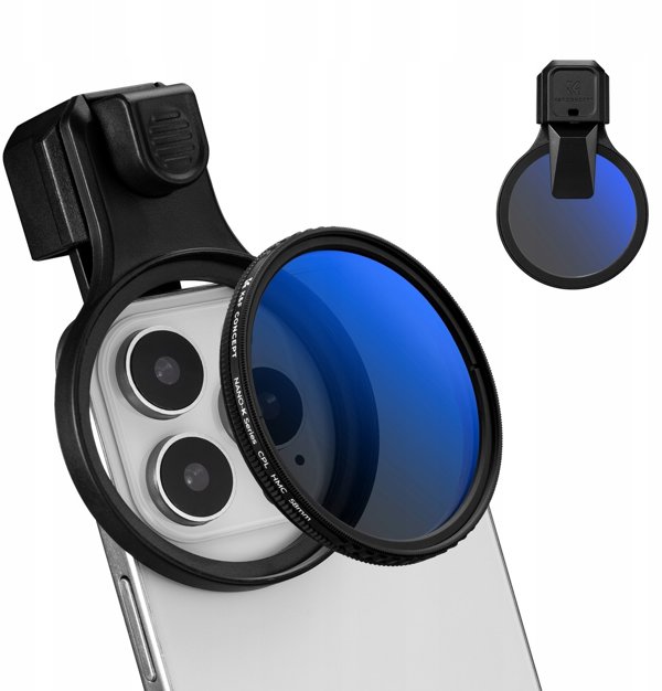 Obiektyw Soczewka Filtr Polaryzacyjny Cpl Do Telefonu Smartfona 58mm Klips / Kf15.0024