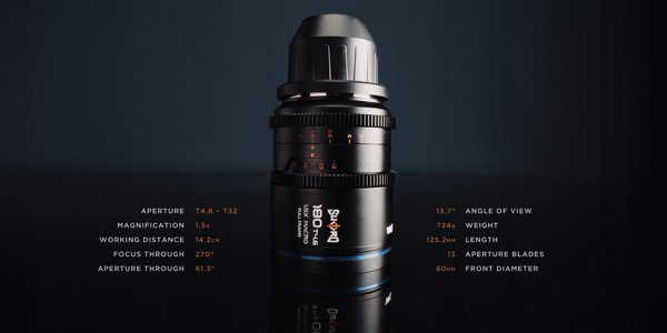 Obiektyw Laowa Sword 180 mm T4,6 1,5x Macro Cine do Arri PL