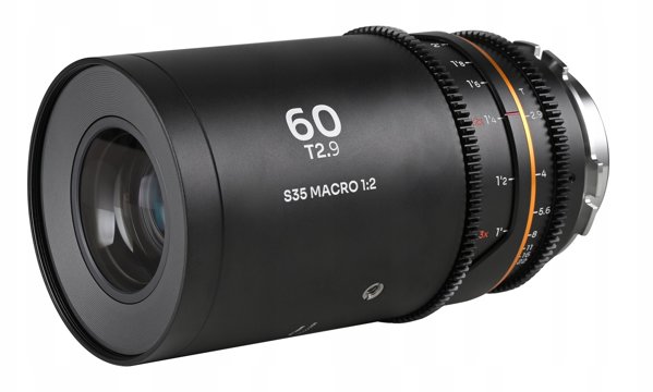 Obiektyw Laowa Nanomorph 60 mm T2,9 1,5x S35 Macro 1:2 Amber do Arri PL / Canon EF