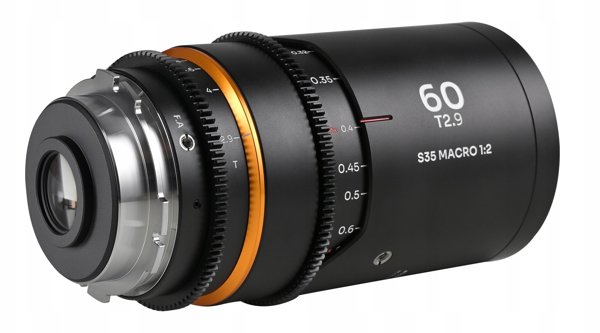 Obiektyw Laowa Nanomorph 60 mm T2,9 1,5x S35 Macro 1:2 Amber do Arri PL / Canon EF