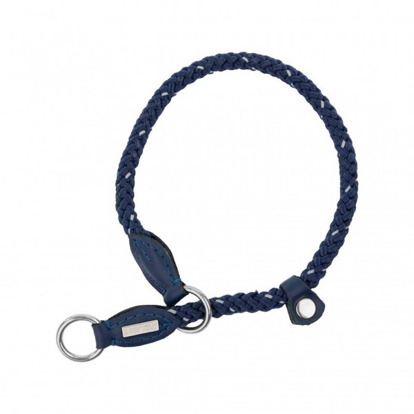 Περιλαίμιο κλειδώματος σκύλου Rope μπλε, αντανακλαστικό κορδόνι, 40cm/6mm