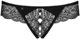 Obsessive Stringi damskie otwarte Miamor czarne r. S/M