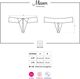 Obsessive Stringi damskie otwarte Miamor czarne r. S/M
