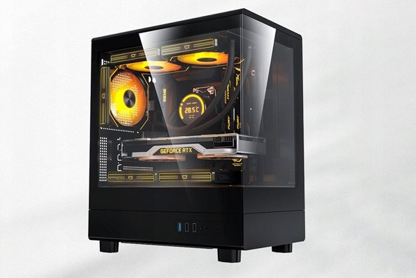 Κουτί υπολογιστή Darkflash DB330M + 3 ανεμιστήρες aRGB (μαύρο)