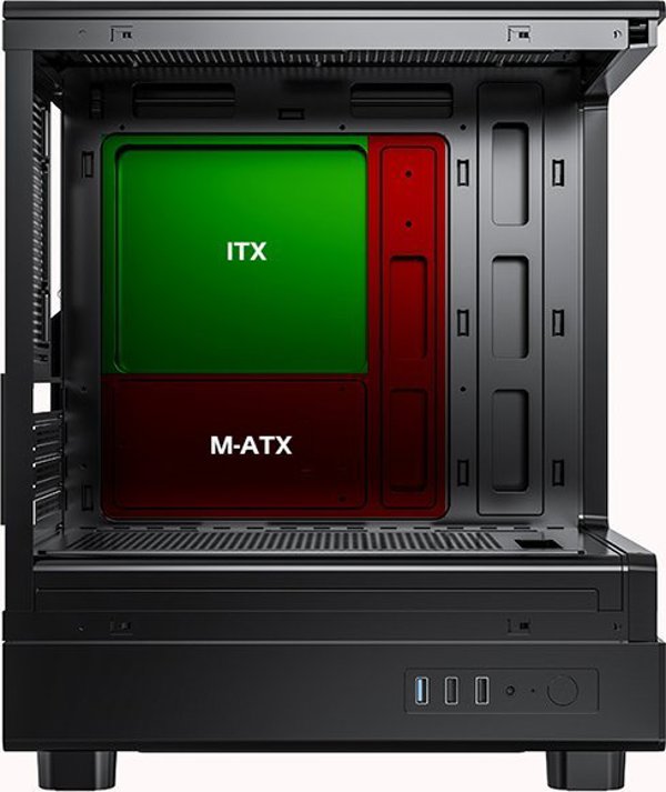 Κουτί υπολογιστή Darkflash DB330M + 3 ανεμιστήρες aRGB (μαύρο)