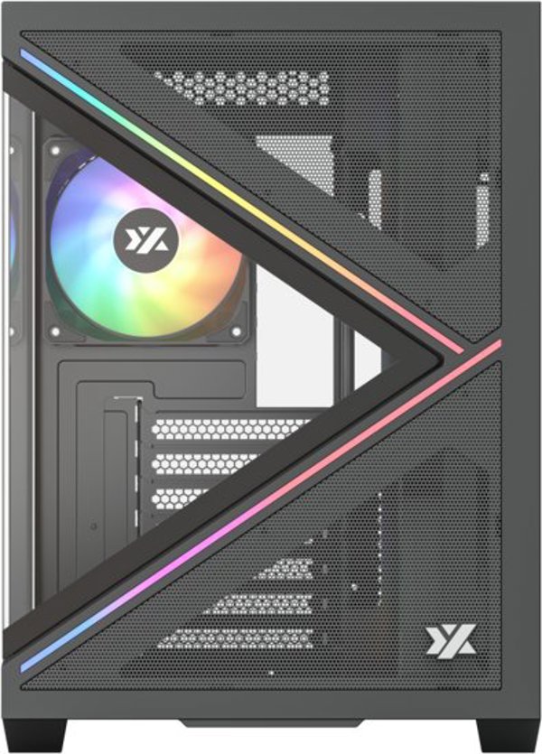 Obudowa XYZ PC GEAR Qubex ARGB czarna (X-CS-QUBEX-B)