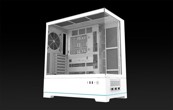 Κουτί υπολογιστή Darkflash DY451 χωρίς ανεμιστήρες (λευκό)