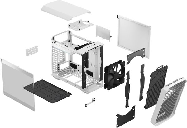 Κουτί Fractal Design Torrent Nano Λευκό TG Clear Tint (FD-C-TOR1N-03)