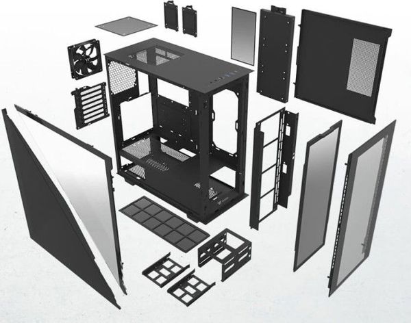 Thermaltake Divider 300 TG Mid Tower Κουτί Υπολογιστή - Black