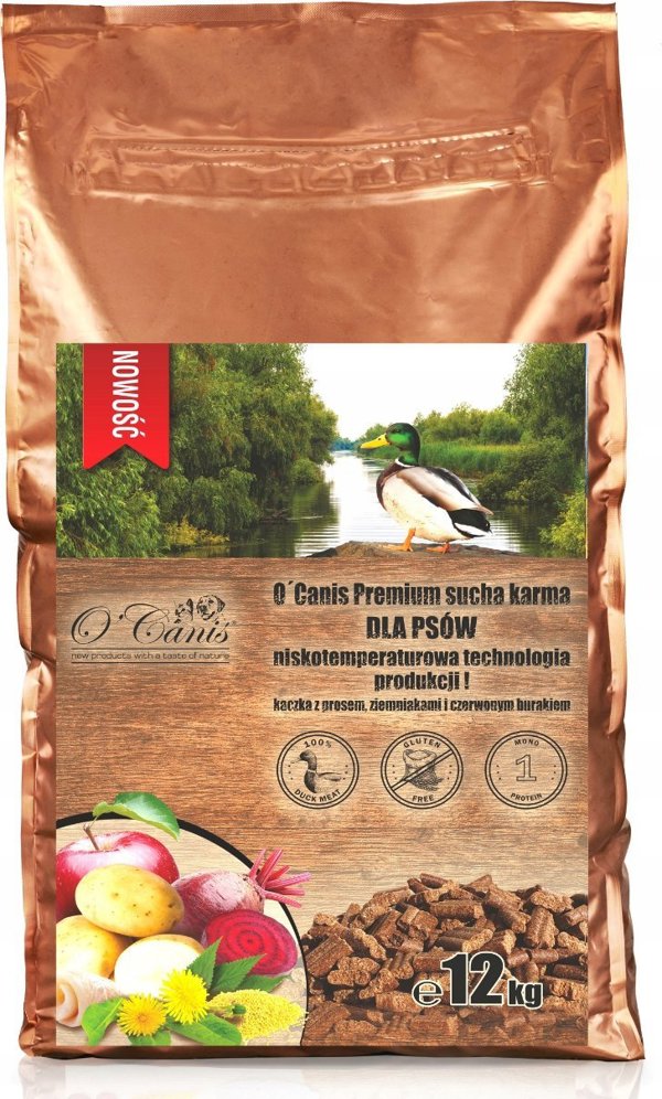 O´Canis Premium kaczka,ziemniak,burak dla psa1,5kg