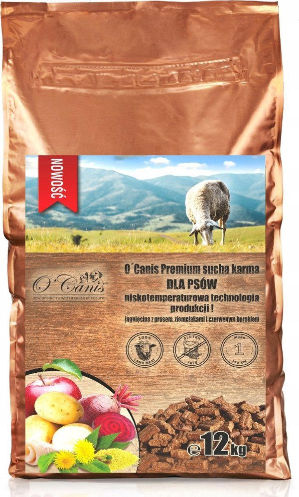 O'Canis Premium αρνίσιο, πατάτα, παντζάρι για σκύλο 1,5kg
