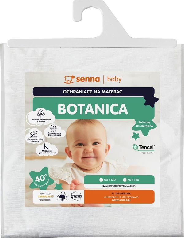 Αδιάβροχο Προστατευτικό Στρώματος Baby Senna Botanica 60x120, Tencel Jersey