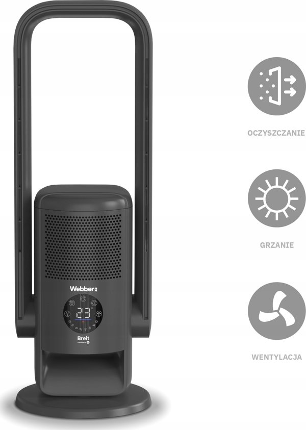 Oczyszczacz powietrza Webber Webber APG7800 Wi-Fi czarny