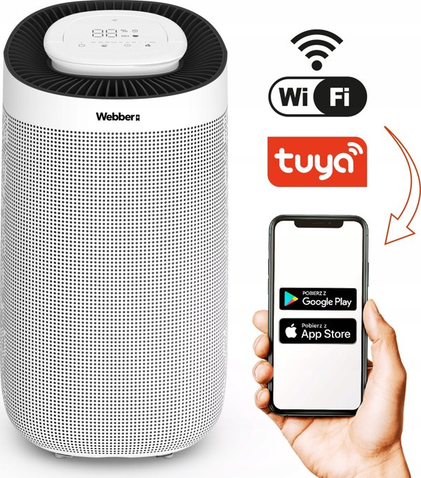 Αποστειρωτής αέρα Webber Weber DEC500 Wi-Fi λευκός