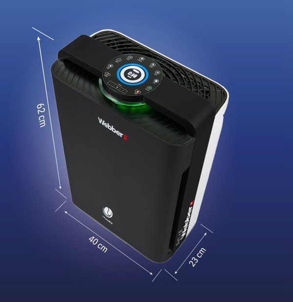 Oczyszczacz powietrza Webber Webber AP9700 WI-FI czarny