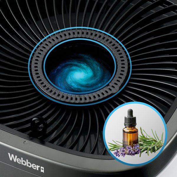 Oczyszczacz powietrza Webber APEH11003 WIFI HEPA 12 UV Jonizator Nawilzacz