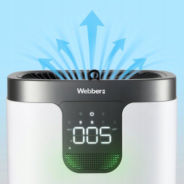 Oczyszczacz powietrza Webber APEH11003 WIFI HEPA 12 UV Jonizator Nawilzacz