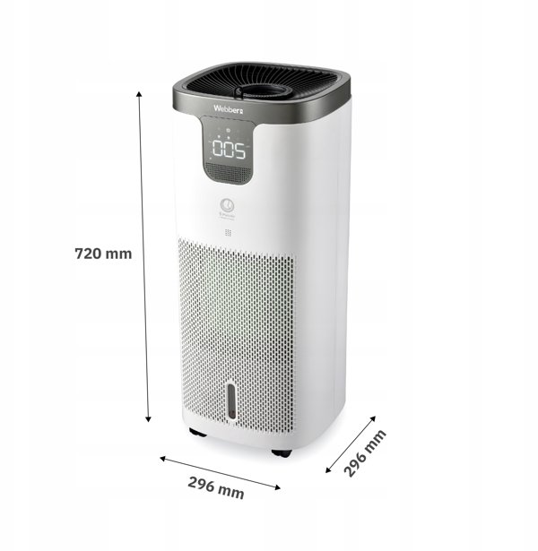 Oczyszczacz powietrza Webber APEH11003 WIFI HEPA 12 UV Jonizator Nawilzacz