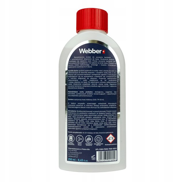 Odkamieniacz do ekspresu Webber 250ml