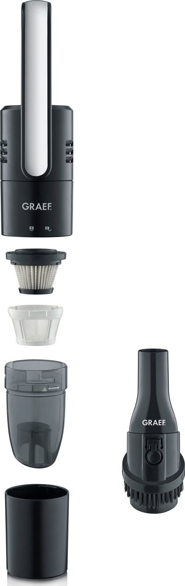 Graef KC 502 Ασύρματη Ηλεκτρική Σκούπα Κουζίνας 60W, Λευκή