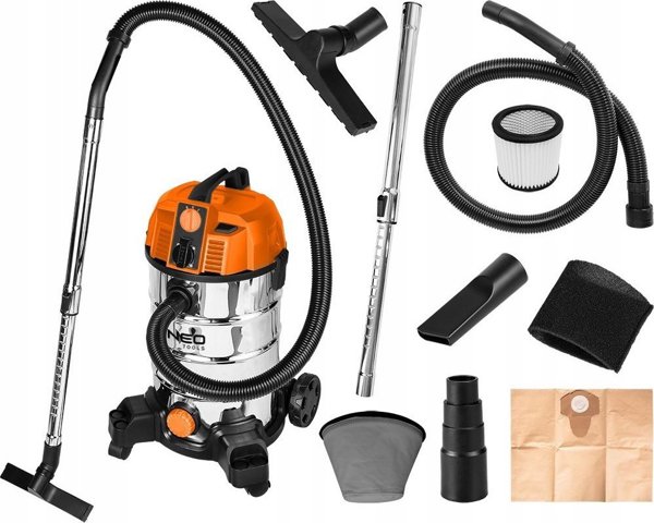 Βιομηχανική Σκούπα NEO TOOLS, Ηλεκτρική, 1200W, Με Κάδο 20L