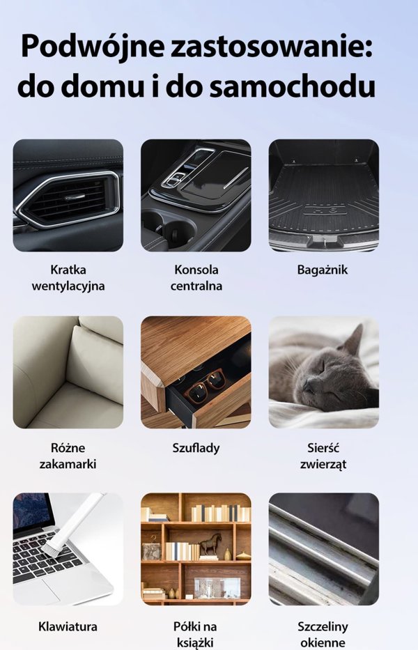 Awei Mini ασύρματη φορητή σκούπα V2 με ένδειξη σκόνης μαύρη