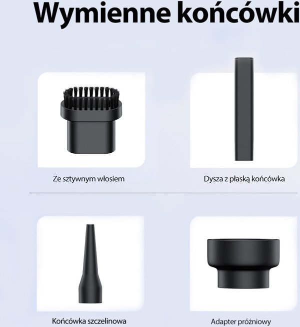 Awei Mini ασύρματη φορητή σκούπα V2 με ένδειξη σκόνης μαύρη
