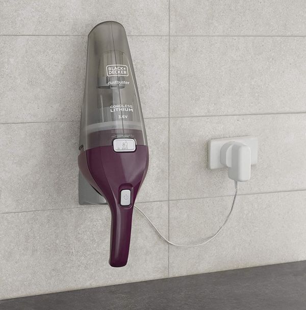 Black & Decker NVC115W-QW Επαναφορτιζόμενη Σκούπα Χειρός 3.6V, Χωρητικότητας 0.385L