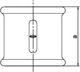 Odlewnia Zawiercie Mufa redukcyjna M2 2 x 3/4" czarna