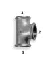 Odlewnia Zawiercie Μειωτικός ταυ B1 5/4x1/2x5/4" μαύρο - 130-27S