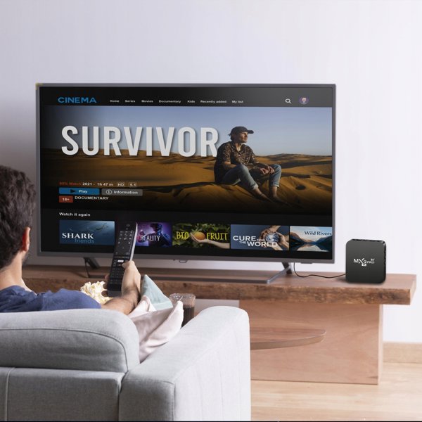 Odtwarzacz multimedialny Retoo M024E SMART TV BOX 8GB MXQ PRO 4K DEKODER ANDROID 7.1 -E139
