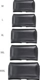 OEM Δερμάτινη οριζόντια θήκη ζώνης - ROYAL / μαύρο - Μέγεθος 2XL - για SAMSUNG A21s / S20 ULTRA / S21 ULTRA / A70 / A71 / XIAOMI REDMI 9 / HUAWEI P SMART PRO