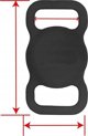 OEM Θήκη AirTag για κολάρο / λουράκι / σαμαράκι ΜΑΥΡΟ / ΜΑΥΡΟ