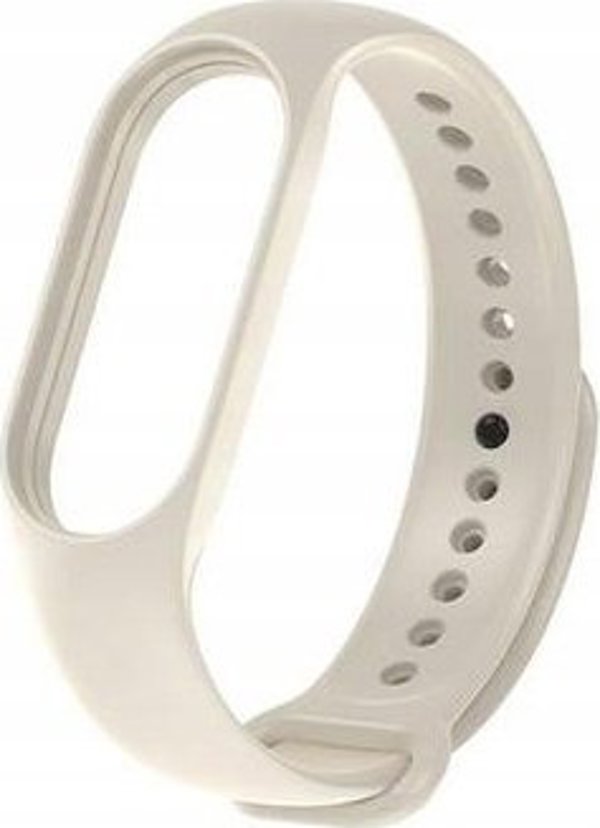OEM Λουράκι σιλικόνης για XIAOMI Mi Band 5 / 6 / 7 κρεμ (11)