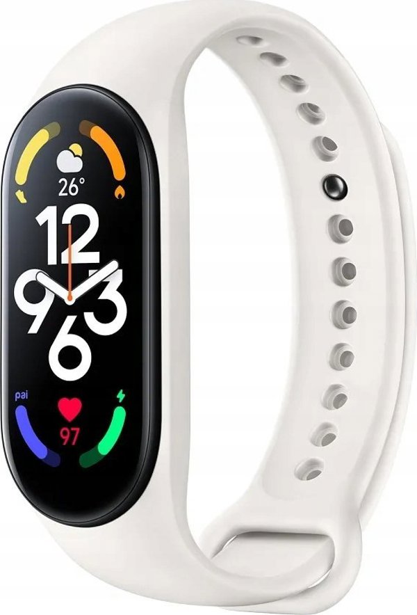 OEM Λουράκι σιλικόνης για XIAOMI Mi Band 5 / 6 / 7 κρεμ (11)