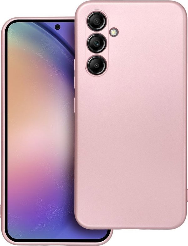 OEM Θήκη METALLIC για SAMSUNG A54 5G ροζ