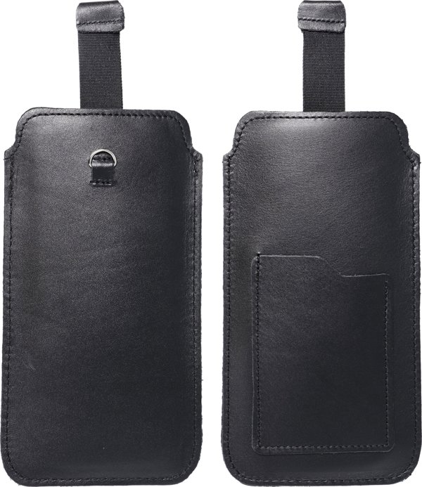 OEM Δερμάτινη καθολική θήκη με pull-up - ROYAL / μαύρο - Μέγεθος 2XL - IPHONE 6 PLUS / SAMSUNG A52 / XIAOMI REDMI NOTE 10